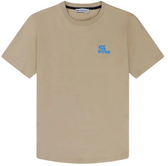 Off The Pitch Slim Fit Beige T-Shirt Heren Off The Pitch , Beige , Heren - 2Xl,Xl,L,M,S,Xs
