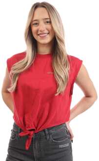 Off White Arrow Gewatteerde Damestop in Rood - EU 34 / UK 6