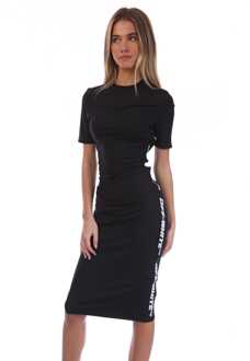 Off White Athletic Logo Band Dress voor dames in zwart - EU 34 / UK 6