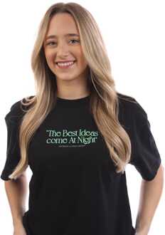 Off White Best Ideas Come Casual T-shirt voor dames in zwartgroen - EU 34 / UK 6