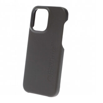 Off White Bookish iPhone 14 Pro Max compatibel telefoonhoesje (Zwart)