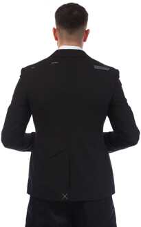 Off White Corp Slim herenjack in zwart-wit Zwart/wit