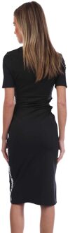 Off White Dames/Dames Athletic Logo Midi Dress (Zwart) - 2XS