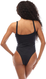 Off White Dames/Dames Bounce Helvetica Eendelig Zwempak (Zwart, Wit)