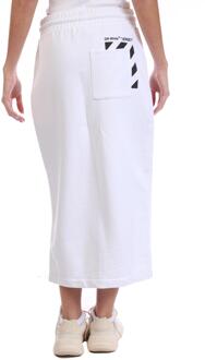 Off White Dames/Dames Diagonale Zakrok (Wit/zwart) - 2XS