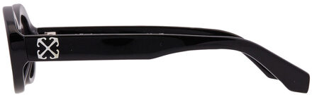 Off White Dames/Dames Edison Ovale Zonnebril (Zwart/Zwart) - maat
