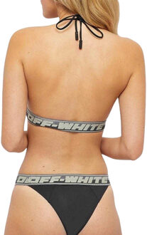 Off White Dames/Dames Logo Bikini (Zwart)