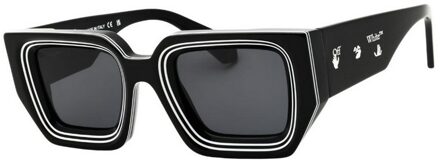 Off White Francisco Outline Zonnebril voor volwassenen (Zwart/Donkergrijs)