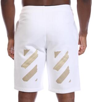Off White Heren Arrow Taped Shorts (Wit) - maat