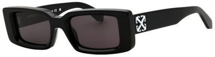 Off White Heren Arthur Dikke Zonnebril (Zwart)
