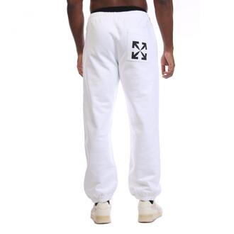 Off White Heren Pijl Zak Slim Sweatbroek (Wit, Zwart)