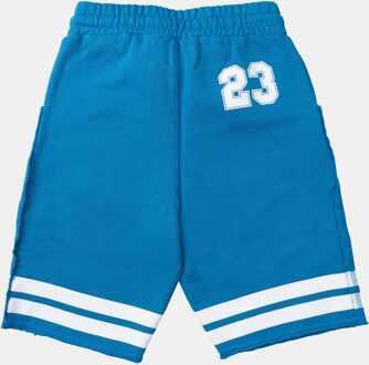Off White Juniors Team 23 Sweat Shorts voor jongens in Blauw-Wit Blauw en wit