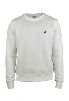 Off-White Katoenen Sweatshirt met Logo Patch Autry , White , Heren - L,M,S