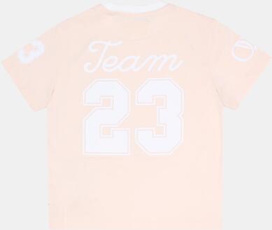 Off White Kinderen/Kinderen Team 23 T-Shirt (Roze/Wit) - 4J / 104cm