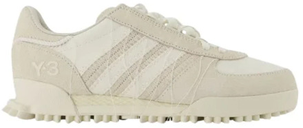 Off White Leren Sneakers Y-3 , White , Dames - 34 Eu,36 EU
