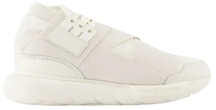 Off White Leren Sneakers Y-3 , White , Dames - 38 1/2 Eu,41 1/2 EU