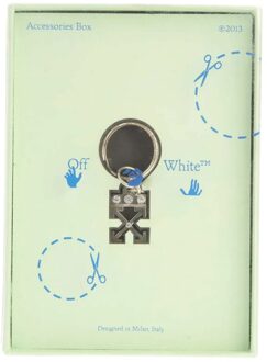 Off White Pijl sleutelhanger (Zilver)