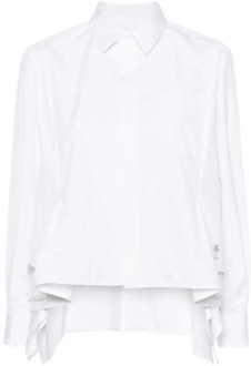 Off White Thomas Mason Katoenen Overhemd Sacai , White , Dames - L,M,S