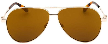 Off White Unisex volwassen zonnebril Ruston L gespiegeld (Goud) - maat