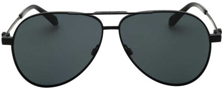 Off White Unisex volwassen zonnebril Ruston L gespiegeld (Zwart) - maat