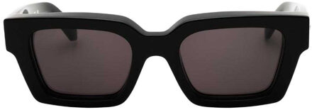 Off White Virgil zonnebril met montuur voor volwassenen (Zwart/Donkergrijs)