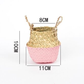 Office Desktop Briefpapier Pen Potlood Make-Up Borstel Emmer Organizer Houder Zeegras Opslag Potlood Container Case Bureau Plant Pot