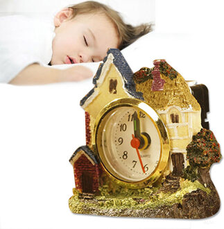 Office Home Decal Klokken en Horloges Horologium Wekker Hars Quartz Student Mini Kasteel Vorm Speelgoed