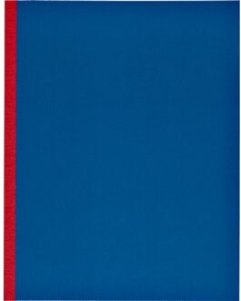 Office Kasboek 165x210mm 1 kolom 160blz rode rug assorti Zwart