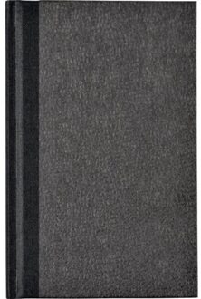 Office Notitieboek Octavo 103x165mm 192blz gelinieerd grijs gewolkt Zwart