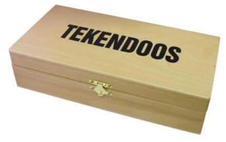 Office Tekendoos nummer 2 middel 250x125x65mm hout
