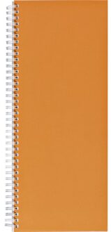 Office Winkelboek smalfolio 160blz met zijspiraal oranje