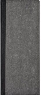 Office Winkelboek smalfolio 192blz gelinieerd grijs gewolkt Zwart