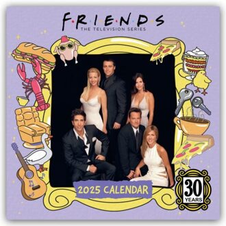 Official Friends Square Calendar 2025 - Browntrout Wandkalender - Danilo Promotion Ltd