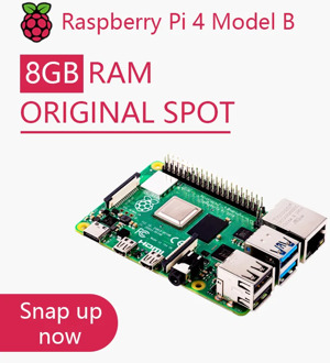 Official Original Raspberry Pi 4 Model B Development Board Kit RAM 2G 4G 8G 4 Core CPU 1.5Ghz 3 Speeder Than Pi 3B+
