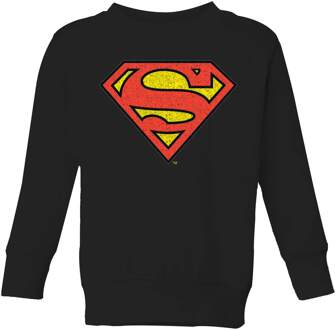 Official Superman Crackle Logo Kids' Sweatshirt - Black - 146/152 (11-12 jaar) Zwart - XL