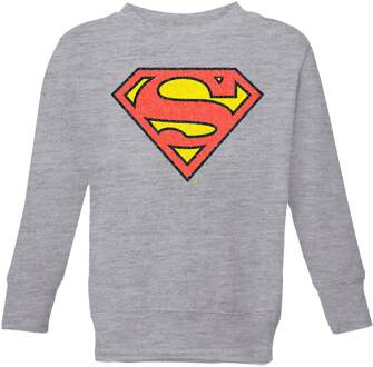 Official Superman Crackle Logo Kids' Sweatshirt - Grey - 110/116 (5-6 jaar) - Grey