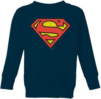 Official Superman Crackle Logo Kids' Sweatshirt - Navy - 110/116 (5-6 jaar)
