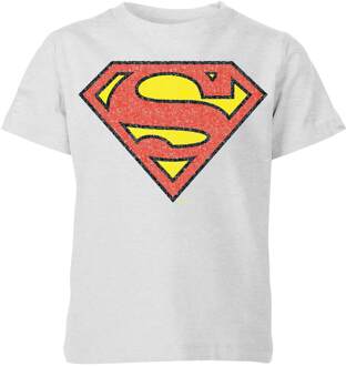 Official Superman Crackle Logo Kids' T-Shirt - Grey - 146/152 (11-12 jaar) Grijs - XL