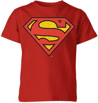Official Superman Crackle Logo Kids' T-Shirt - Red - 146/152 (11-12 jaar) Rood - XL