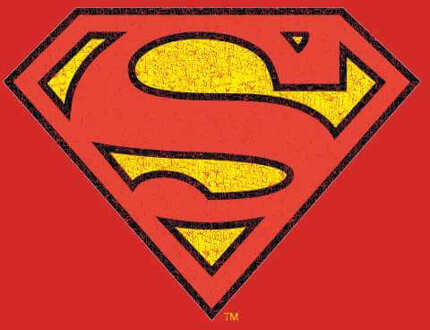 Official Superman Crackle Logo Men's T-Shirt - Red - M - Rood