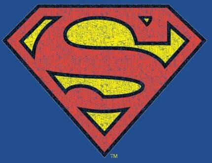 Official Superman Crackle Logo Women's T-Shirt - Blue - XS - Blue