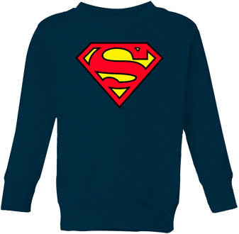 Official Superman Shield Kids' Sweatshirt - Navy - 122/128 (7-8 jaar) - M