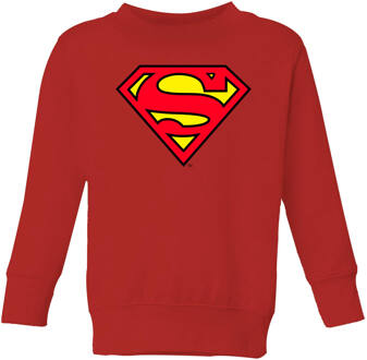 Official Superman Shield Kids' Sweatshirt - Red - 110/116 (5-6 jaar) Rood