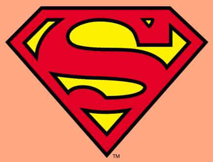 Official Superman Shield Men's T-Shirt - Coral - XS - Koraalrood