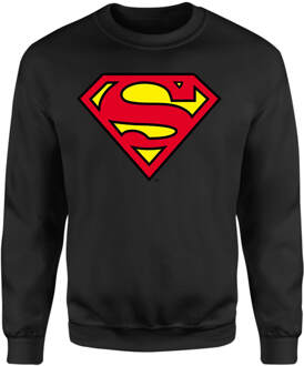 Official Superman Shield Sweatshirt - Black - XXL Zwart