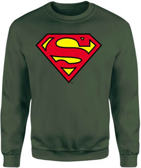 Official Superman Shield Sweatshirt - Green - XL Groen