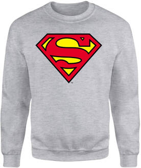 Official Superman Shield Sweatshirt - Grey - S - Grey