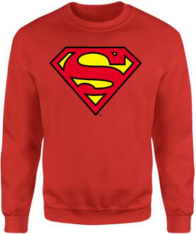 Official Superman Shield Sweatshirt - Red - S Rood