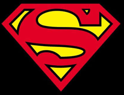 Official Superman Shield Women's T-Shirt - Black - M Zwart