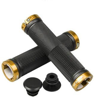 Officiële Authentieke Fietsstuur Grip 6063 Aluminium Tpr Rubber Antislip Mtb Fiets Stuur Cover Fiets Accessores gouden